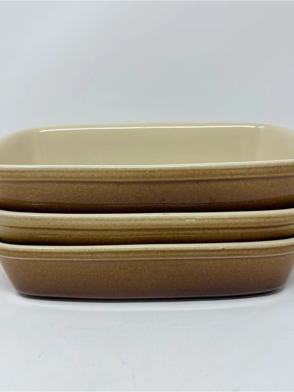 Set of 3 Stoneware Rectangular Baking Dish 8.75”x5”